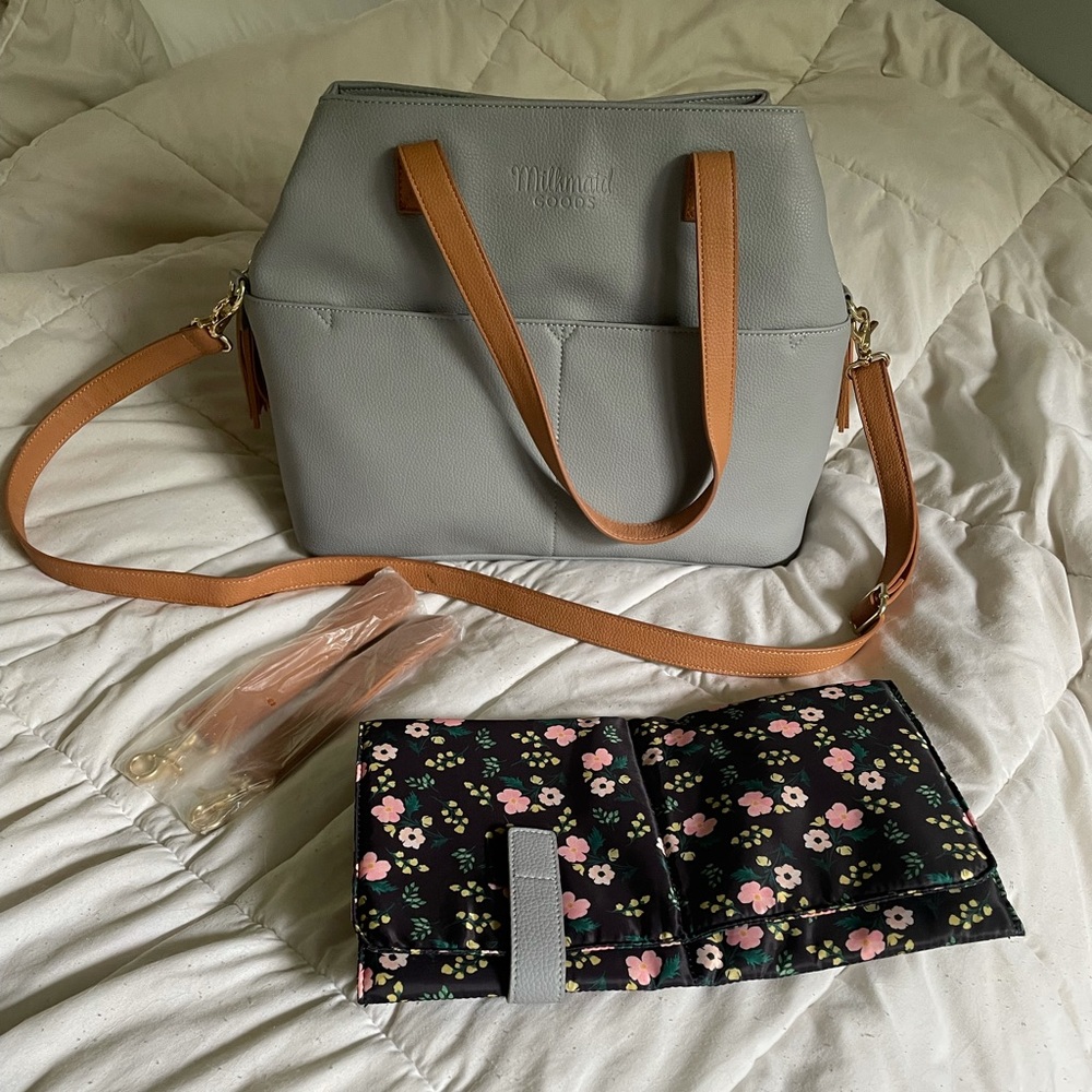 Milkmaid goods diaper bag barely used!